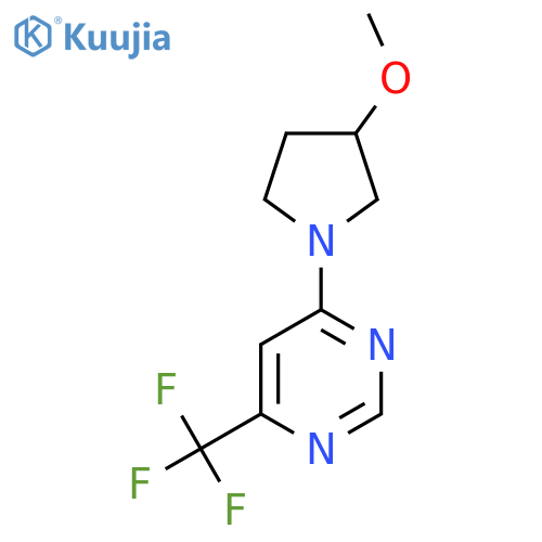 4-(3-methoxypyrrolidin-1-yl)-6-(trifluoromethyl)pyrimidine structure