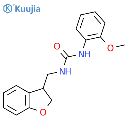 3-[(2,3-Dihydro-1-benzofuran-3-yl)methyl]-1-(2-methoxyphenyl)urea structure