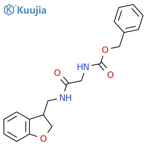 benzyl N-({[(2,3-dihydro-1-benzofuran-3-yl)methyl]carbamoyl}methyl)carbamate structure