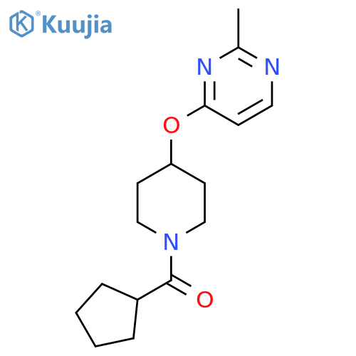 4-(1-cyclopentanecarbonylpiperidin-4-yl)oxy-2-methylpyrimidine structure