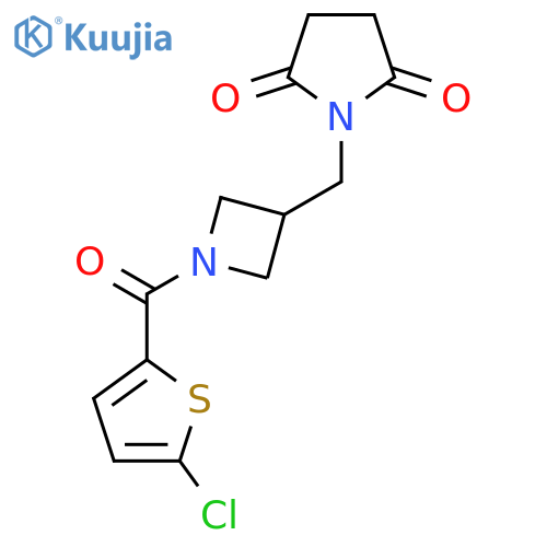 1-{1-(5-chlorothiophene-2-carbonyl)azetidin-3-ylmethyl}pyrrolidine-2,5-dione structure