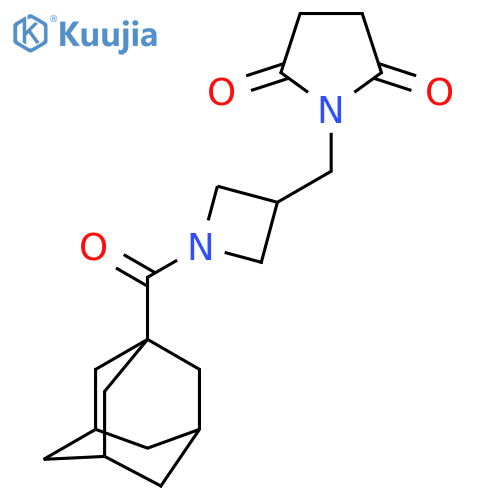 1-{1-(adamantane-1-carbonyl)azetidin-3-ylmethyl}pyrrolidine-2,5-dione structure