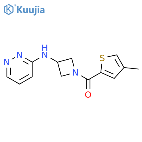 N-1-(4-methylthiophene-2-carbonyl)azetidin-3-ylpyridazin-3-amine structure