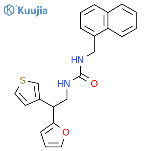 3-[2-(Furan-2-yl)-2-(thiophen-3-yl)ethyl]-1-[(naphthalen-1-yl)methyl]urea structure