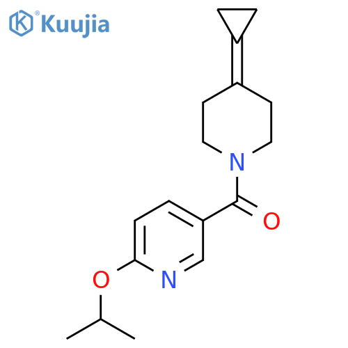 5-(4-cyclopropylidenepiperidine-1-carbonyl)-2-(propan-2-yloxy)pyridine structure