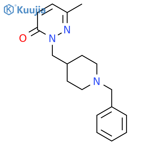2-[(1-Benzylpiperidin-4-yl)methyl]-6-methyl-2,3-dihydropyridazin-3-one structure