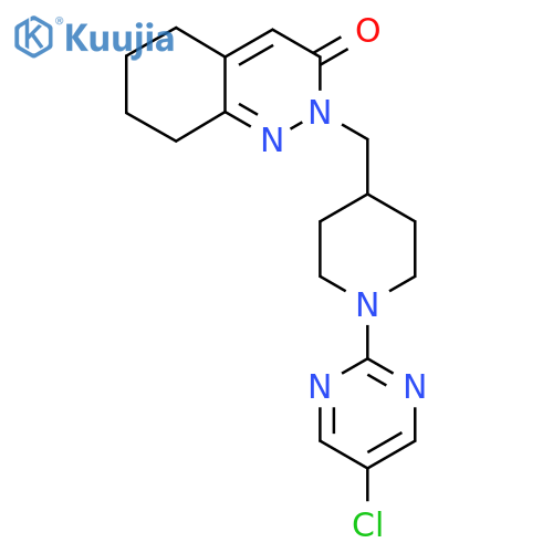 2-{[1-(5-Chloropyrimidin-2-yl)piperidin-4-yl]methyl}-2,3,5,6,7,8-hexahydrocinnolin-3-one structure