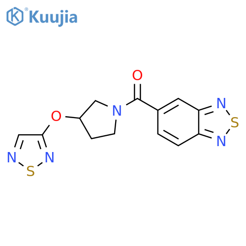 5-[3-(1,2,5-Thiadiazol-3-yloxy)pyrrolidine-1-carbonyl]-2,1,3-benzothiadiazole structure