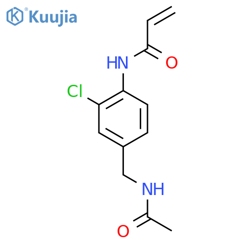 N-2-chloro-4-(acetamidomethyl)phenylprop-2-enamide structure