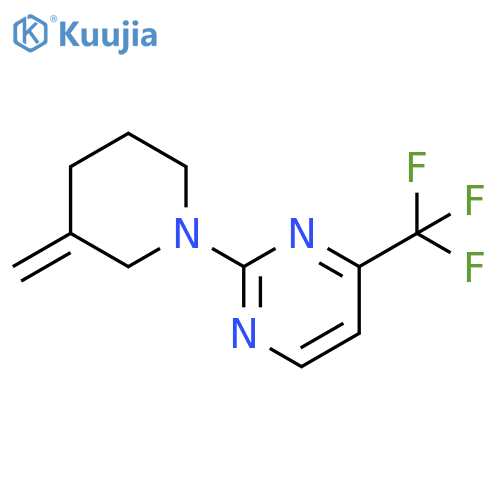 2-(3-methylidenepiperidin-1-yl)-4-(trifluoromethyl)pyrimidine structure