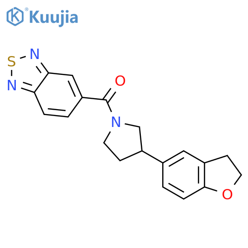 5-3-(2,3-dihydro-1-benzofuran-5-yl)pyrrolidine-1-carbonyl-2,1,3-benzothiadiazole structure