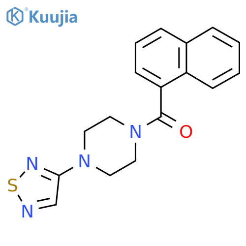 1-(naphthalene-1-carbonyl)-4-(1,2,5-thiadiazol-3-yl)piperazine structure