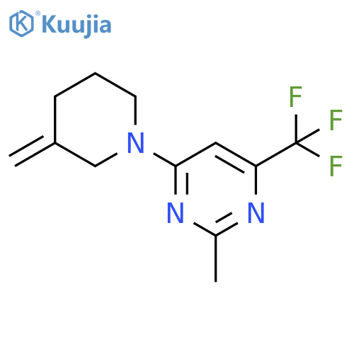 2-methyl-4-(3-methylidenepiperidin-1-yl)-6-(trifluoromethyl)pyrimidine structure