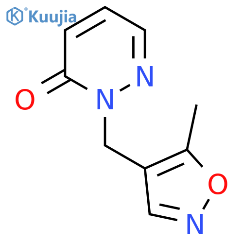 2-(5-methyl-1,2-oxazol-4-yl)methyl-2,3-dihydropyridazin-3-one structure