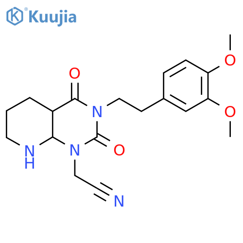 2-{3-2-(3,4-dimethoxyphenyl)ethyl-2,4-dioxo-1H,2H,3H,4H-pyrido2,3-dpyrimidin-1-yl}acetonitrile structure