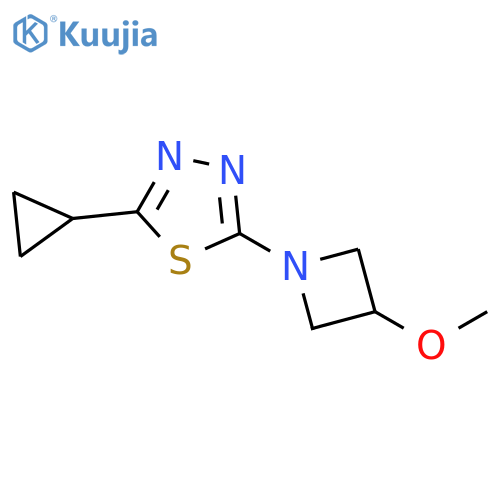 2-cyclopropyl-5-(3-methoxyazetidin-1-yl)-1,3,4-thiadiazole structure