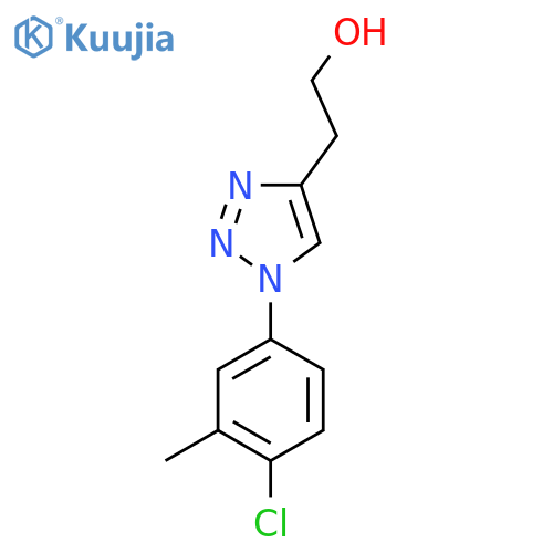 2-1-(4-chloro-3-methylphenyl)-1H-1,2,3-triazol-4-ylethan-1-ol structure