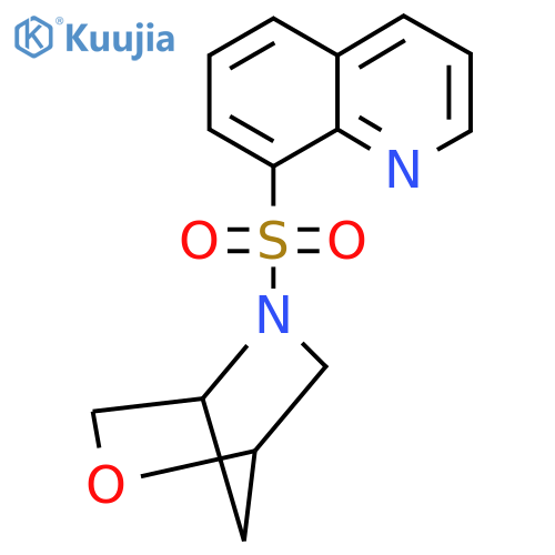 8-{2-oxa-5-azabicyclo[2.2.1]heptane-5-sulfonyl}quinoline structure