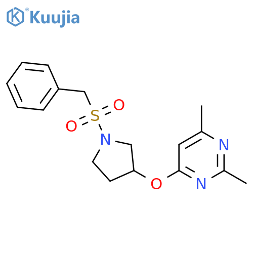2,4-dimethyl-6-(1-phenylmethanesulfonylpyrrolidin-3-yl)oxypyrimidine structure