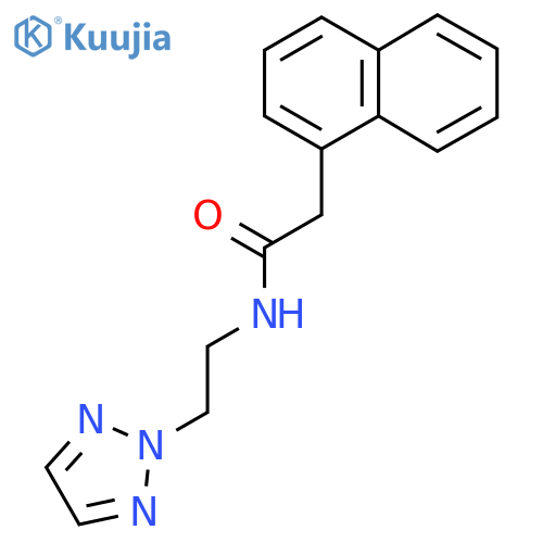 2-(naphthalen-1-yl)-N-2-(2H-1,2,3-triazol-2-yl)ethylacetamide structure