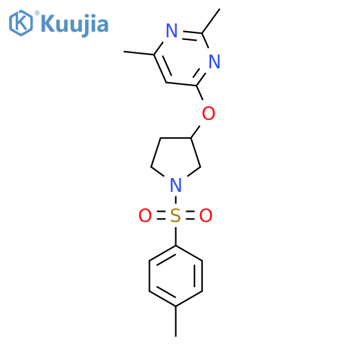 2,4-dimethyl-6-{1-(4-methylbenzenesulfonyl)pyrrolidin-3-yloxy}pyrimidine structure