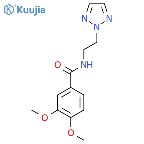 3,4-dimethoxy-N-2-(2H-1,2,3-triazol-2-yl)ethylbenzamide structure