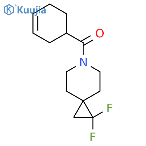 6-(Cyclohex-3-ene-1-carbonyl)-1,1-difluoro-6-azaspiro[2.5]octane structure