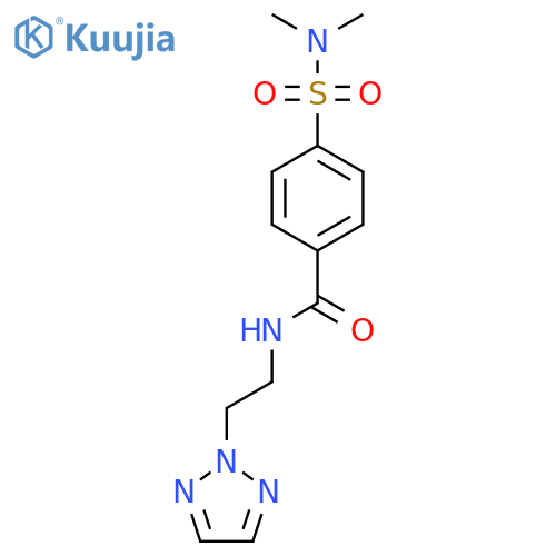 4-(dimethylsulfamoyl)-N-2-(2H-1,2,3-triazol-2-yl)ethylbenzamide structure