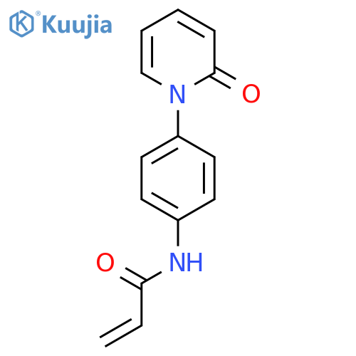 N-4-(2-oxo-1,2-dihydropyridin-1-yl)phenylprop-2-enamide structure