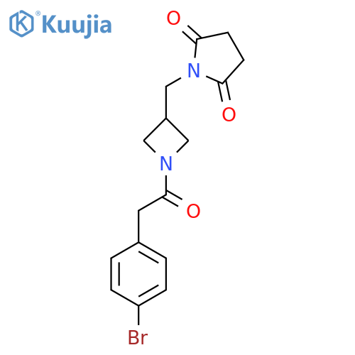 1-({1-2-(4-bromophenyl)acetylazetidin-3-yl}methyl)pyrrolidine-2,5-dione structure