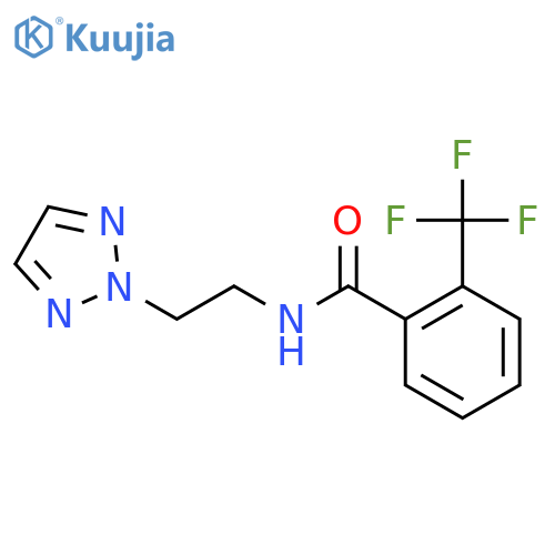 N-2-(2H-1,2,3-triazol-2-yl)ethyl-2-(trifluoromethyl)benzamide structure