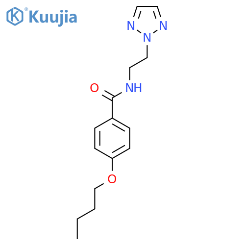 4-butoxy-N-2-(2H-1,2,3-triazol-2-yl)ethylbenzamide structure