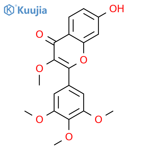 7-hydroxy-3-methoxy-2-(3,4,5-trimethoxyphenyl)-4H-chromen-4-one structure