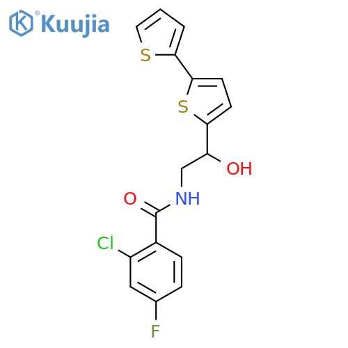 N-(2-{2,2'-bithiophene-5-yl}-2-hydroxyethyl)-2-chloro-4-fluorobenzamide structure