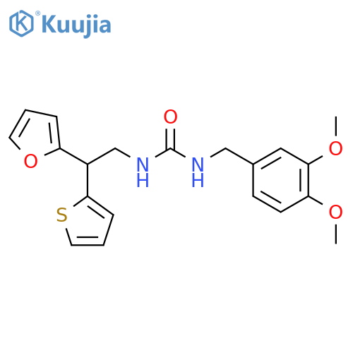 1-[(3,4-Dimethoxyphenyl)methyl]-3-[2-(furan-2-yl)-2-(thiophen-2-yl)ethyl]urea structure