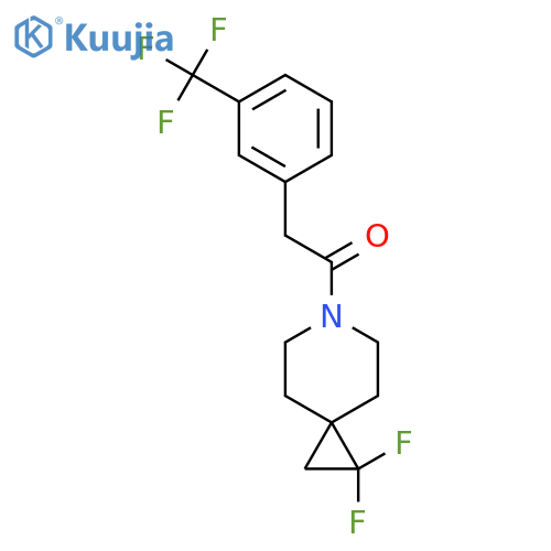 1-{1,1-difluoro-6-azaspiro2.5octan-6-yl}-2-3-(trifluoromethyl)phenylethan-1-one structure