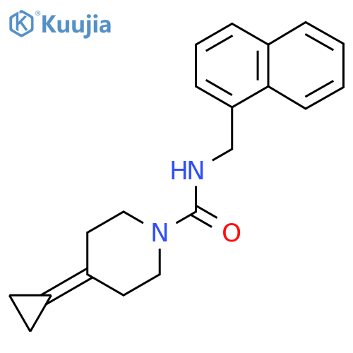 4-cyclopropylidene-N-(naphthalen-1-yl)methylpiperidine-1-carboxamide structure