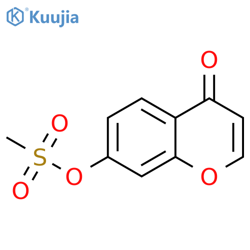 4-oxo-4H-chromen-7-yl methanesulfonate structure
