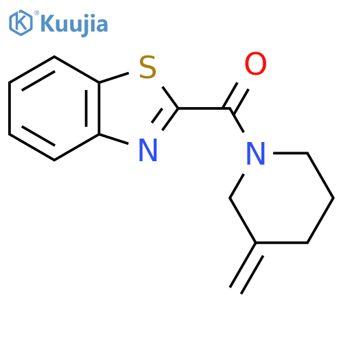 2-(3-methylidenepiperidine-1-carbonyl)-1,3-benzothiazole structure