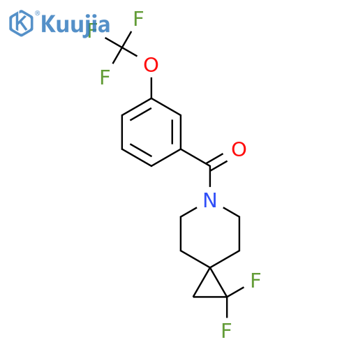 1,1-difluoro-6-3-(trifluoromethoxy)benzoyl-6-azaspiro2.5octane structure