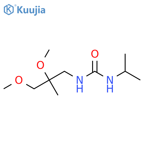 3-(2,3-dimethoxy-2-methylpropyl)-1-(propan-2-yl)urea structure
