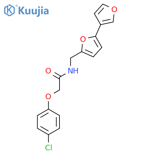 N-({2,3'-bifuran-5-yl}methyl)-2-(4-chlorophenoxy)acetamide structure