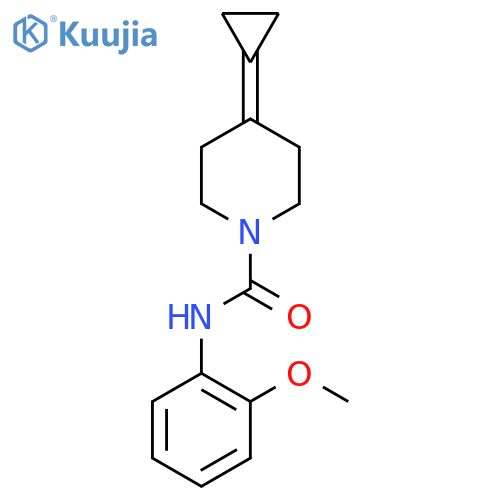 4-cyclopropylidene-N-(2-methoxyphenyl)piperidine-1-carboxamide structure