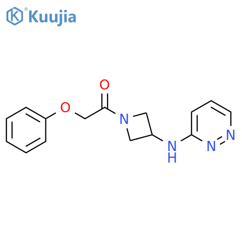 2-phenoxy-1-{3-(pyridazin-3-yl)aminoazetidin-1-yl}ethan-1-one structure