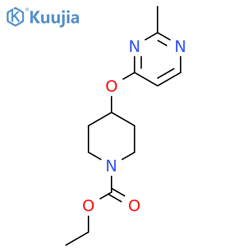 ethyl 4-(2-methylpyrimidin-4-yl)oxypiperidine-1-carboxylate structure