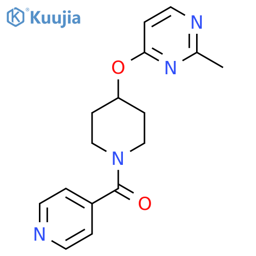 2-methyl-4-{1-(pyridine-4-carbonyl)piperidin-4-yloxy}pyrimidine structure