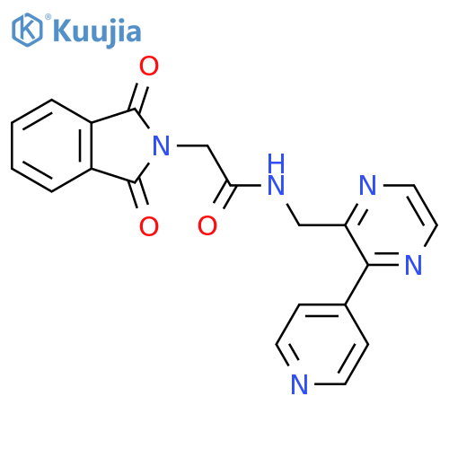 2-(1,3-dioxo-2,3-dihydro-1H-isoindol-2-yl)-N-{[3-(pyridin-4-yl)pyrazin-2-yl]methyl}acetamide structure