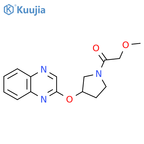 2-Methoxy-1-[3-(quinoxalin-2-yloxy)pyrrolidin-1-yl]ethan-1-one structure