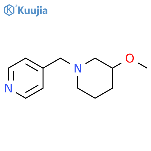 4-[(3-methoxypiperidin-1-yl)methyl]pyridine structure