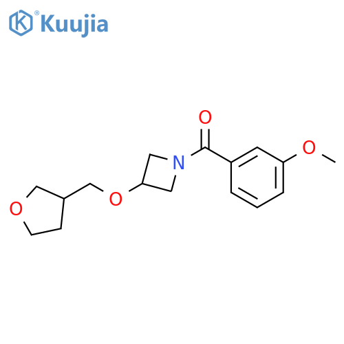 1-(3-Methoxybenzoyl)-3-[(oxolan-3-yl)methoxy]azetidine structure
